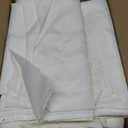 6-Pack Ivory Tablecloths for Rectangle Tables, 60 x 102 Inches, Stain-Resistant Polyester Fabric for 6 Foot Tables - Washable Table Covers for Weddings, Banquets, Birthday, Parties, Events