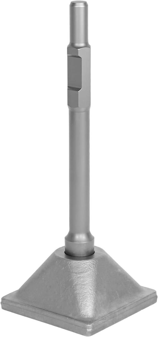 YOSIGHT Tamper Plate for Jack Hammer, 1-1/ 8" Hex Shank Soil Compactor Attachment, Heavy Duty 40Cr Steel 6 x 6 Inch Compaction Plate for Dirt, Gravel, Sand and Asphalt Repair