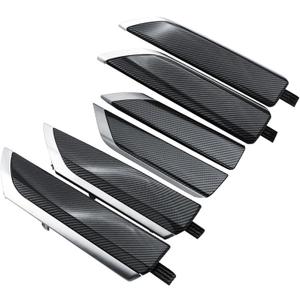 Door Trim Molding Kit Carbon Fiber 6pcs for Interior Door Panel & Center Console 84458971 Compatible with Chevrolet Chevy Silverado & GMC Sierra Truck Door Accessories Parts