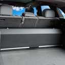 Car Trunk Organizer Sturdy Car Storage Organizer with Lid and Push-pull Handle Collapsible Leather Cargo Organizer for Suv, Truck, Sedan, Van (Black, 40.5 x 11.4 x 12.2in)