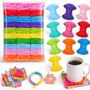 Kirosy Loom Refill Loops, 1000PCS Elastic Weaving Bands in 10 Colors for 7" Potholder Looms, Durable Craft Refill for DIY Weaving Projects