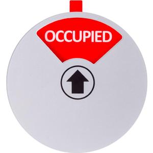 Kichwit Vacant Occupied Privacy Sign for Offices or Homes, Tells Whether Rooms are Vacant or Occupied, 4 Inch, Silver