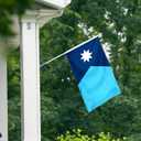 XIFAN New Minnesota State Flag 3x5 ft, New MN Flags for Outside with Durable Polyester/Vibrant Print/Brass Grommets for Indoor Outdoor Decoration