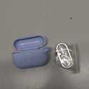 W-RARA Airpods pro 2nd Generation Case, Confetti Flakes Soft Silicone Protective Cover Compatible with Apple Airpods Pro 2nd & 1st Charging Case Cover with Keychain, Made from Recycled Materials (Light Blue)