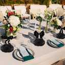 Containlol 9 Pcs Black Bow Birthday Party Decorations Bow Honeycomb Centerpieces Coquette Party Table Decorations Coquette Paper Cutouts Supplies for Bridal Graduation 2026 Bachelorette Decor