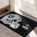 Football Sport Fans Entrance Doormat,Gray Design 16 x 24 Inch Indoor and Outdoor Home Decor Rug,Non-Slip Front Entryway Welcome Door Mats