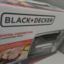 Black+Decker Countertop Convection Toaster Oven, 8 One-touch Cooking Functions, Stainless Steel