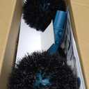 Poolvio 20"" 2 in 1 Pool Brush Head for Swimming Pool, Heavy Duty Scrub Brush with EZ Clip & Wavy Nylon Bristles for Cleaning Pool Walls, Floors, Steps (Pole not Included), Blue+black