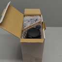 Aelga Coffee Syrup Dispenser, Honey Dispenser, 12 OZ Glass Syrup Bottles with Handle, No Drip Pouring, Coffee Bar Accessories for Coffee and Tea, Black 2 Pack