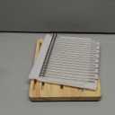 Bread Slicer, Stainless Steel Bread Slicer for Homemade Bread,Adjustable Bread Slicing Guide, Foldable and Compact Cutting Guide, Durable and Stable Wooden Structure for Bread Loaf Slicer