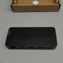 Lenovo USB-C Dual Display Travel Dock - 7 Ports, Integrated USB-C Cable, Universal Compatibility, Dual Displays at 4K - Black