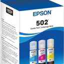 EPSON 502 EcoTank Ink Ultra-high Capacity Bottle Color Combo Pack Works with ET-2750, ET-2760, ET-2850, ET-3750, ET-3760, ET-3850, ET-4850, and other select EcoTank models