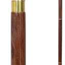 Solid Brass Globe Head Walking Cane  Victorian Style Wooden Walking Stick for Men & Women  Handmade Brass Handle Designer Cane for Collectors & Seniors