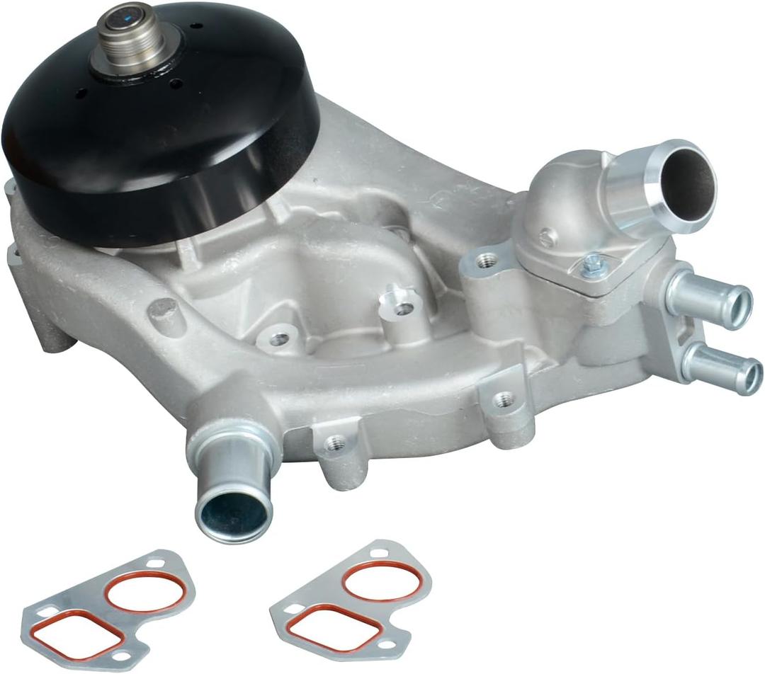 AW6009 Water Pump with Thermostat Compatible with Chevrolet Silverado Suburban 1500 2500 3500 GMC Yukon XL Hummer H3 Cadillac Escalade Isuzu Saab 4.8L 5.3L 6.0L 6.2L V8 Replace OE 19253263