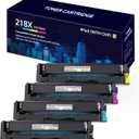 With Chip4PACK 218X W2180X Super High-Yield Toner Cartridge Replacement for 218X W2180X Toner Cartridge Compatible with Color Pro MFP 3301fdw 3201dw 3301sdw 3301cdw 3201 3301 Series Printer (W2180X)