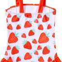 Vieille Toddler Girls Swimsuits Ruffle Bathing Suits One Piece Swimwear 2-6T (White)