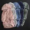 Pet Passion Cooper II Organic Cotton Velour Dog Hoodie Pet Coat for  Dogs, Light Heather Gray, Large