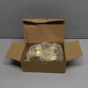 Goldenwarm Gold Dummy Door Knobs, Round Ball Brushed Gold Individual Door Knobs for Closet and Bifold - Single Side Zinc Alloy (2 Pieces) (1 Pack)