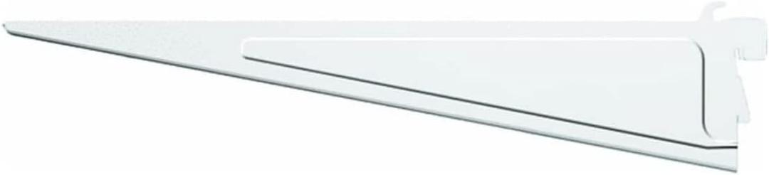 ClosetMaid 2853 ShelfTrack 12-Inch Locking Shelf Bracket, White, Quantity 6