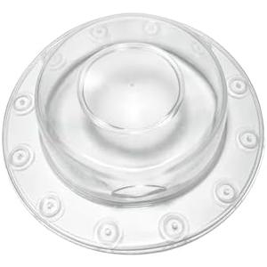 MOODKEY Bathtub Overflow Drain Cover, Clear Overflow Drain Cover Suction Cup with Bath Necessities for Women Bathtub Accessories for Deeper Bath Great Gifts for Mom
