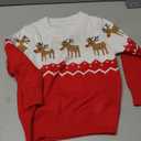 Wyeysyt Kids Ugly Christmas Sweater Boys Girls Funny Novelty Xmas Knitted Pullover Holiday Party Clothes (Red-3T)