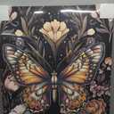 WENGTIAO 3Pcs Vintage Insect Canvas Wall Art Gothic Dark Flower Prints Bee Butterfly Dragonfly Pictures Nature Plant Paintings Artwork for Living Room Bathroom Bedroom 20x28x3