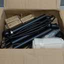 Dimmable Floor Lamp - 3 Lights Arc Floor Lamps for Living Room, 1000LM Modern Tall Standing Lamp With Beige Shades & Heavy Base, Mid Century Tree Floor Lamp for Bedroom Office, 3 LED Bulbs Included (Matte Black-Beige Linen Shades)