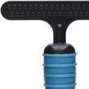 Master Grooming Tools Ergonomic Double-Row Undercoat Rakes Efficient Tools for Grooming Dogs, 39 Pins, Blue