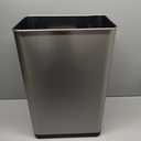 EKO EcoNova 13.2 Gallon/ 50L Automatic Sensor Kitchen Trash Can, Stainless Steel Touchless Garbage Bin with Soft-Close &Stay-Open Lid, Fingerprint-Resistant