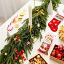 Christmas Garlands 9FT Norfolk Pine Garland 2PCS Realistic Artificial Faux Greenery Garland for Mantle Holiday Indoor Outdoor Fireplace Window Stairs Winter Christmas Decorations