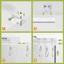 KXLife Flexible Bendable Ceiling Curtain Track System(30 ft), Curved Ceiling Track for Curtains, Room Divider Ceiling Track, Track Curtains Ceiling Mount