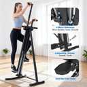 Relife Stair Stepper, Vertical Climber Exercise Machine for Home Gym, Stair Climber with 4 Metal Guide Rails Folding Step Fitness Machines Cardio Workout Machine 5-Level Heights 2026 Newer Version