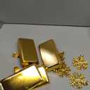 MNKXL Set of 4 Metal Christmas Stocking Holders for Mantle,Heavy Duty Weighted Stocking Holders for Mantle,Gold 3D Snowflake Stocking Holder for Tables Window Fireplace Christmas Decorations