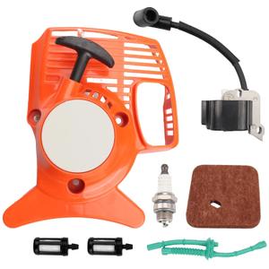 FS55 Recoil Pull Starter Assembly with Ignition Coil for FS38 FS45 FS46 FS55RC FS55C HL45 KM55 4140 Trimmer