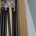 Umbra Cappa Double Curtain Rod, Includes 2 Matching Finials, Brackets & Hardware, 66 to 120-Inch, Black