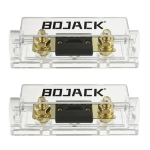 BOJACK 0/2/4 Gauge ANL Fuse Holder and 200 Amp ANL Fuses for 0 2 4 8 Gauge AWG Fuse Block, Fuse Box, Automotive Fuse Holder 200A (Pack of 2)