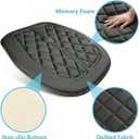 Big Ant Car Seat Cushion, Comfort Memory Foam Driver Seat Cushion Improve Driving View, Sciatica and Lower Back Pain Relief, Seat Cushions for Car Seat Driver, Office Chair, Wheelchair - Black