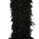 THARAHT Chandelle Feather Boa 19 Color-38g/55g100g 2Yard Dancing Wedding Party Halloween Costume Decoration Feathers boa (Black)