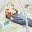 Skip Hop Tummy Time Mat, 3-in-1 Activity Baby Play Gym, Age 0-2y, Garden Oasis, Green Multi