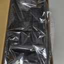 Cisily Sponge Holder for Kitchen Sink, Sink Caddy Organizer with High Brush Holder, Kitchen Countertop Organizers and Storage Essentials, Rustproof 304 Stainless Steel (Black, 9.25)