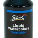 Sax True Color Concentrated Washable Liquid Watercolor - 8 Ounces - Black