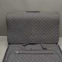 Everything Mary XXL Rolling Sewing Machine Case – Grey Quilted Craft Bag with 4 Wheels – Spacious Storage Organizer with Pockets for Sewing & Craft Supplies,  Grey Quilted