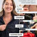 ZlideOn Zipper Pull Replacement - Black, Normal (L) - Instant Zipper Replacement Slider for Plastic Zippers