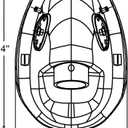 2 Packs Non-Rebreather Oxygen Mask for Child with Reservoir Bag - Size M