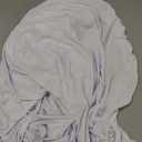 Bedsure 100% Cotton Fitted Sheet Full Size - Cotton Percale Bed Sheet, Crisp Soft & Breathable, Prewashed Process Design, Single-Side Storage Pocket (Silver Grey, 54x75+16 Inches, 1 Piece)