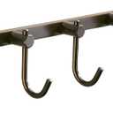 WINCASE Bronze Towel Hooks, Bathroom Rail Hook Rack Wall Mounted, Antique Oil Rubbed Brass Cloth Coat Rack with 5 Hooks Farmhouse
