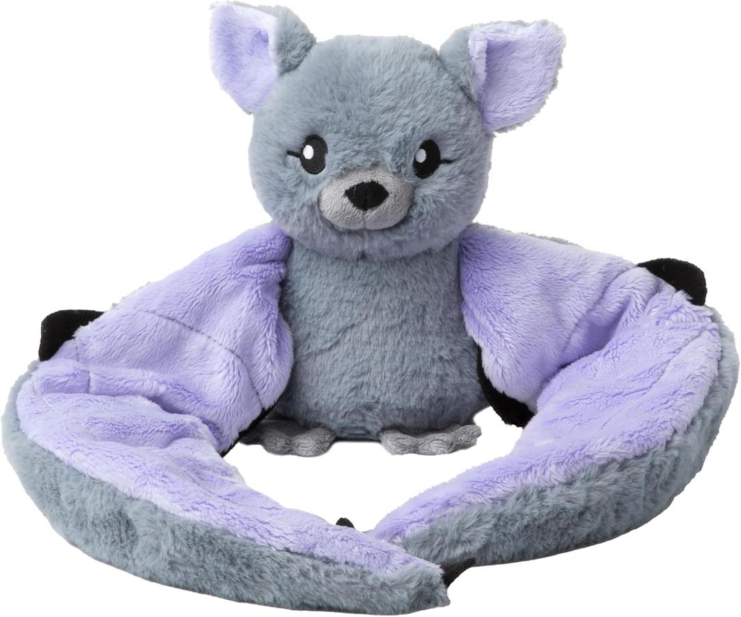 HUGIMALS Hugarounds Berkeley the Bat 2.5 lb Microwaveable & Freezable Weighted Plush Neck & Shoulder Wrap | Soothing, Comforting Hugs for Self-Care & Relaxation | Unscented for Ages 2+