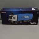 Carrier Truck Race Track Toddler Toys, Foldable 3 Layer Toddler Track Playset, Dinosaur Toy Truck Transport Car Carrier & 8 Race Cars, Truck Car Kids Toy Gifts for Age 3 4 5 6+ Year Old Boys Girls