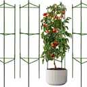 4 Pack Tomato Cage Plant Support Assembled -48inch Vegetable Trellis,Assembled Multi-Functional Garden Trellis Garden Trellis for Climbing Vegetables,Climbing Plants, Vegetables, Flowers, Fruits, Vine