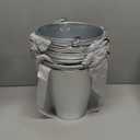 6-Pack Large Galvanized Bucket for Party - Metal Tin Ice Pail with Handles for Beer, Wine, Champagne, Centerpieces (100 oz, 7 Inch)